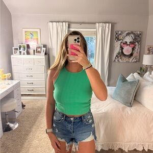 Aerie Vibrant Green Crop Top